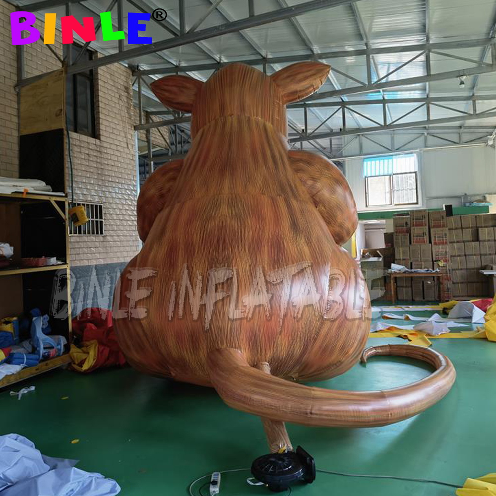 Custom yellow advertising inflatable mouse/rat model balloon