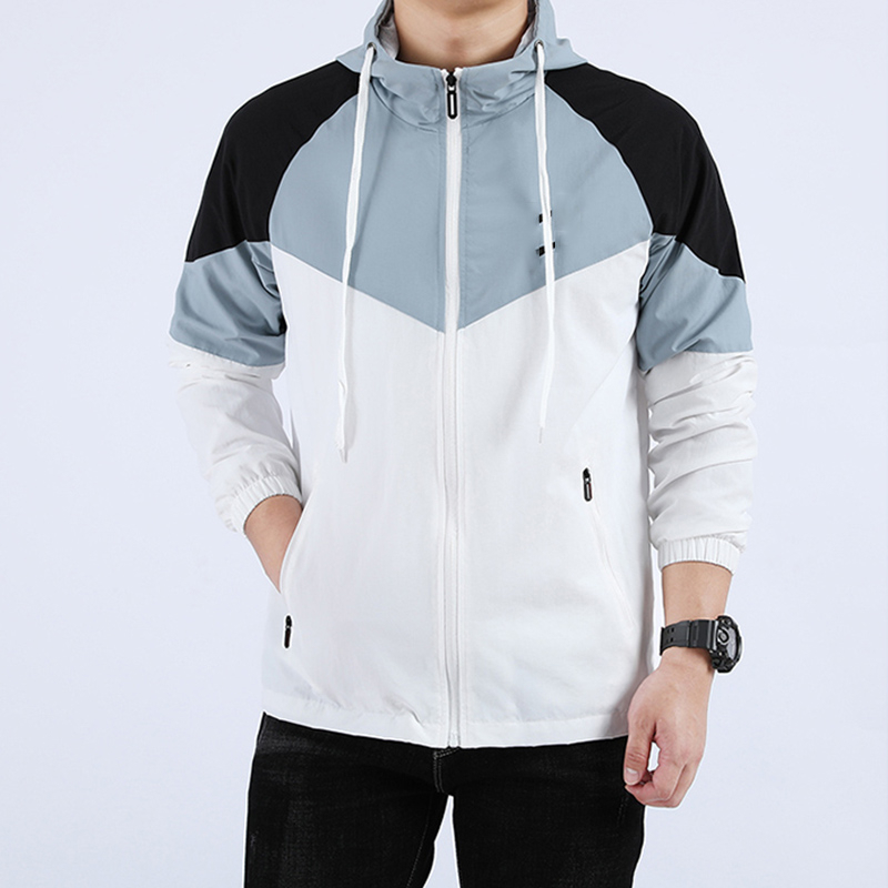 Spring Unisex Jacket Outer Fashion Sweatshirt Hoodie Men's Clothes Asian Size Hoodie Long Sleeve Autumn Sports Zip Trench Windbreaker