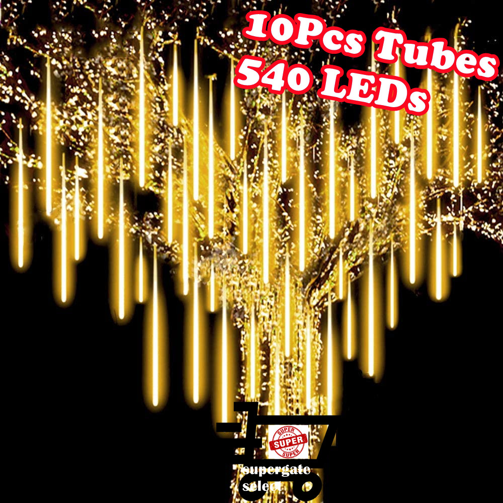 LED Meteor Shower Rain Lights 50cm x10 Outdoor Waterproof 540pcs LED for Christmas Tree Holiday Party Wedding Party Tree Decoration New Year Garden Patio
LED Meteor Shower Rain Lights 50cm x10 Outdoor Waterproof 540pcs LED for Christmas Tree Holiday Party Wedding Party Tree Decoration New Year Garden Patio