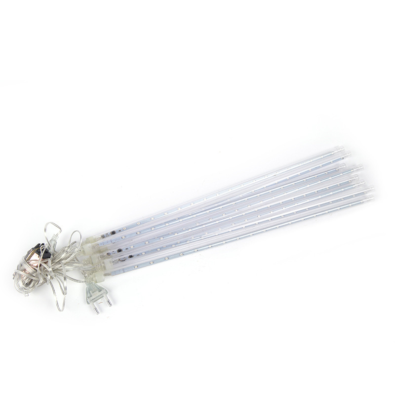 LED Meteor Shower Light 8 Tubes Set Tree Rain Light Garden Street Lantern Christmas Decoration Solar and Plug Outdoor Waterproof 30cm 50 cm 80cm