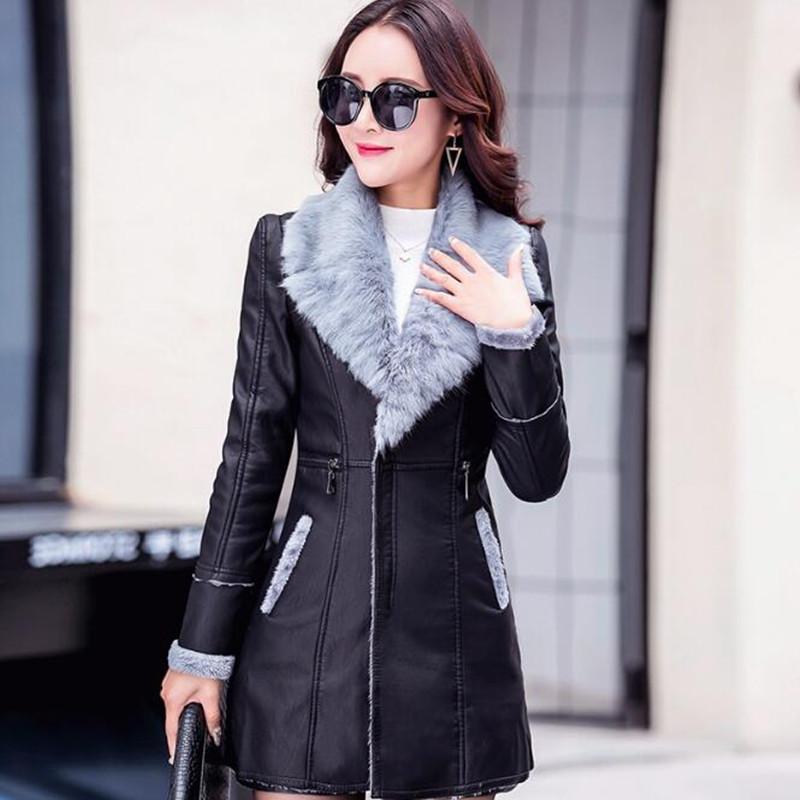 Women's Leather & Faux Large Size Plus Velvet PU Jacket Coat 2021 Winter Fashion Clothing Coats Women, Black
Women's Leather & Faux Large Size Plus Velvet PU Jacket Coat 2021 Winter Fashion Clothing Coats Women, Black