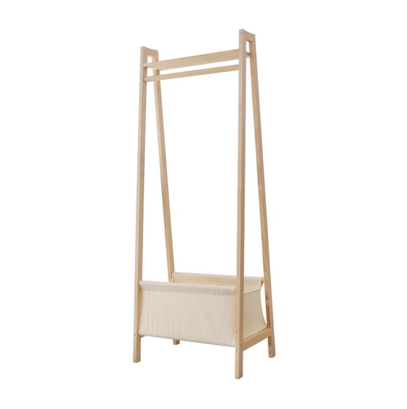Clothes rack Bedroom Furniture bag racks modern simple cloakroom cloth olid wood shelf