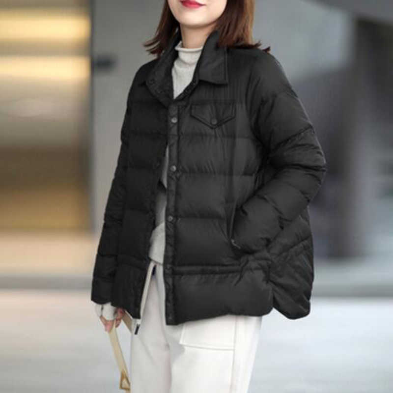 SEDUTMO Spring Fashion Duck Down Coat Women Slim Warm Jackets Autumn Casual Pocket Parkas ED1426 210819