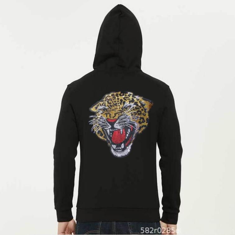 Hoodie Rhinestone Hip Hop Streetwear sweatshirt Autumn brand designer Outwear, As shown
Hoodie Rhinestone Hip Hop Streetwear sweatshirt Autumn brand designer Outwear, As shown