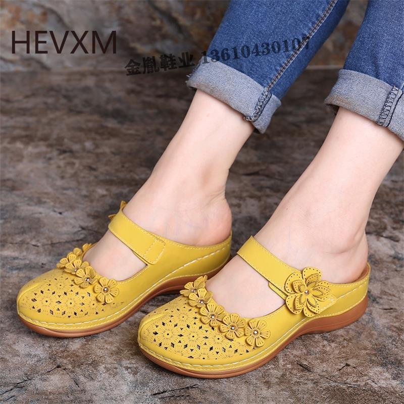 Sandals Women's 2021 Summer Handmade Ladies Shoes Leather Floral Women Flats Retro Style Woman Soft Bottom Slipper, White
Sandals Women's 2021 Summer Handmade Ladies Shoes Leather Floral Women Flats Retro Style Woman Soft Bottom Slipper, White