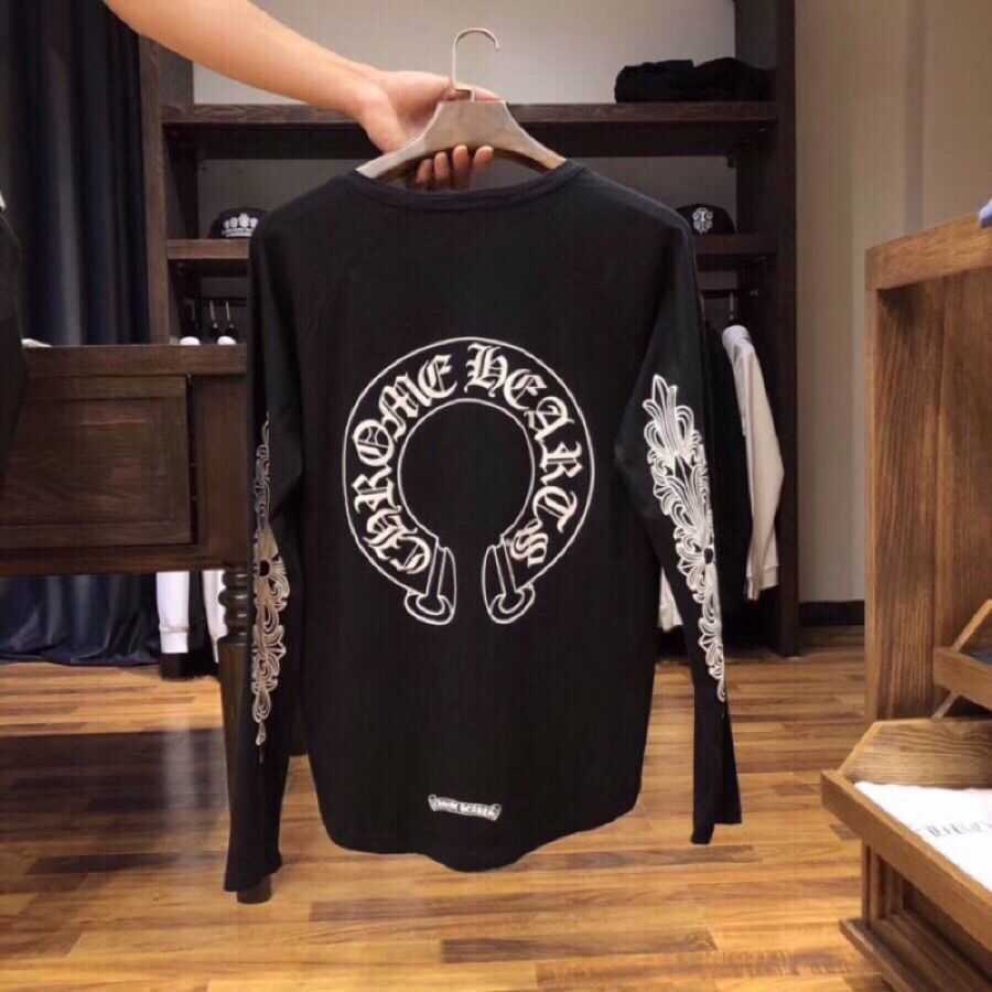 Hearts Chrome 2021 New Fashion Brand Crosin Long Sleeve Printed Horseshoe Flower Arm Loose Men's and Women's Pure Cotton Lovers�, Black
Hearts Chrome 2021 New Fashion Brand Crosin Long Sleeve Printed Horseshoe Flower Arm Loose Men's and Women's Pure Cotton Lovers�, Black