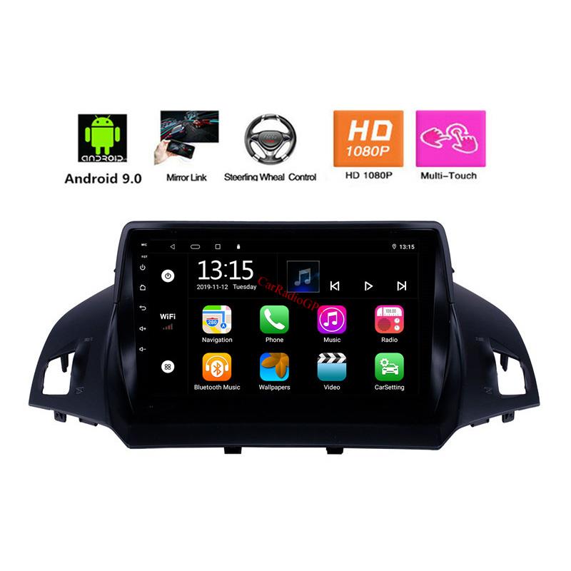 9 Inch Car Dvd Double Din Player for Ford Escape 2013-2016 with Android Touch Screen RADIO Support Steer Wheel Control OEM Service
