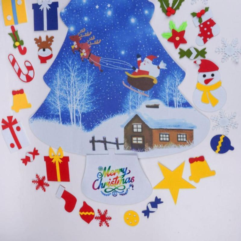 Christmas Decorations DIY Felt Tree Set With 30PCS Ornaments Wall Hanging Xmas Gifts For Kids N8J1
Christmas Decorations DIY Felt Tree Set With 30PCS Ornaments Wall Hanging Xmas Gifts For Kids N8J1