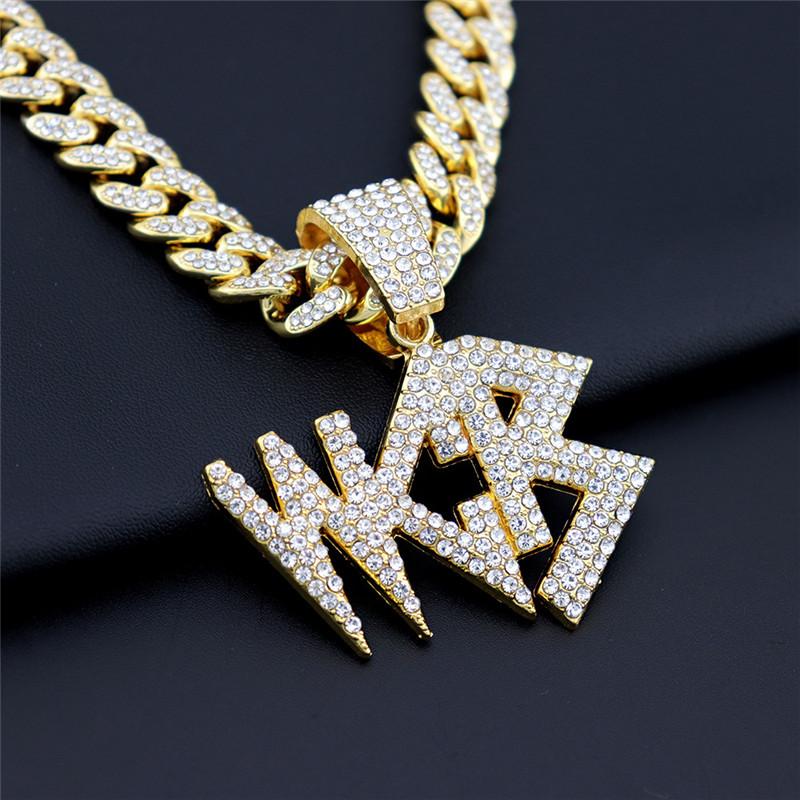 Pendant Necklaces Bling Cubic Zircon Letter WCB Necklace For Men Hip Hop Jewelry With Iced Out Cuban Link Chain Gift Drop
Pendant Necklaces Bling Cubic Zircon Letter WCB Necklace For Men Hip Hop Jewelry With Iced Out Cuban Link Chain Gift Drop
