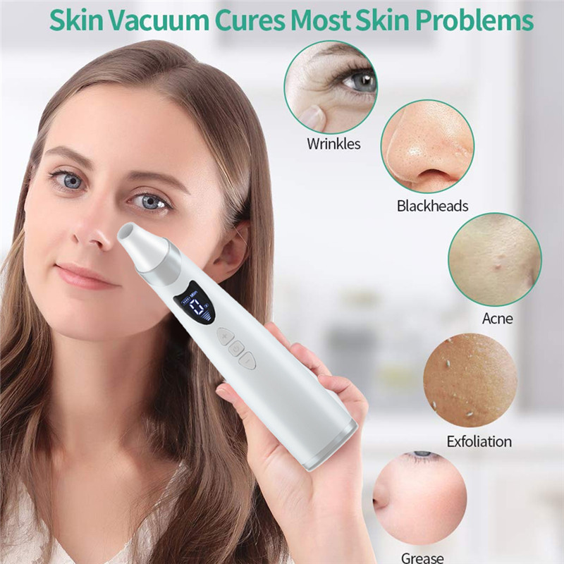 USB Rechargeable Visual Blackhead Remover Pore Cleaner WIFI Microscope Camera Vacuum Suction Deep Nose Cleasning Pimple Removal Limpiadora De Poros