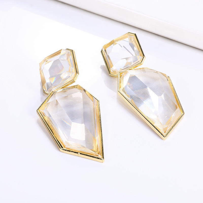 Irregular Resin Drop Earrings - Gold Plated Dangles for Wedding, Girls Gift and Wholesale Jewelry
Irregular Resin Drop Earrings - Gold Plated Dangles for Wedding, Girls Gift and Wholesale Jewelry