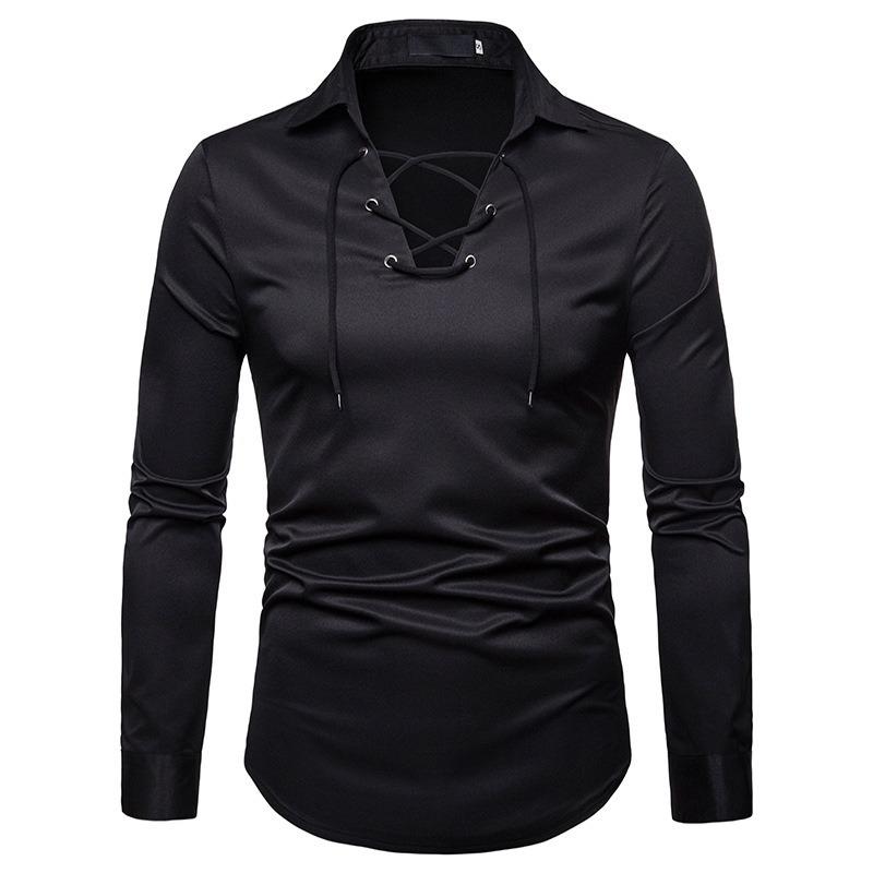 Men's Casual Shirts Scottish Jacobite Ghillie Kilt Shirt Men Chemise Homme Fashion Slim Fit Solid Color Long Sleeve Tuxedo Dress Mens Top, Black
Men's Casual Shirts Scottish Jacobite Ghillie Kilt Shirt Men Chemise Homme Fashion Slim Fit Solid Color Long Sleeve Tuxedo Dress Mens Top, Black