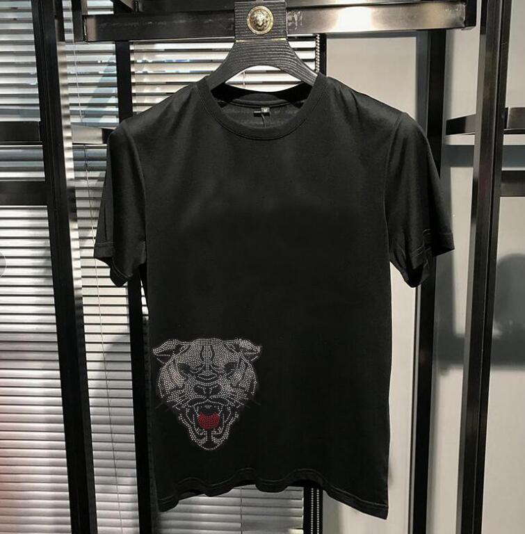 Leopard Rhinestone Print Men T-shirt Hip Hop Pullover Full Cotton Tops Casual Short Sleeve Clothing Crew Neck Tees Size -5XL- Black/White/Red
Leopard Rhinestone Print Men T-shirt Hip Hop Pullover Full Cotton Tops Casual Short Sleeve Clothing Crew Neck Tees Size -5XL- Black/White/Red