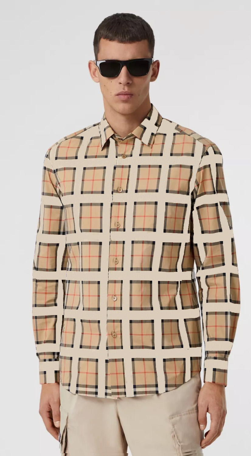 Designer Men's Formal Plaid Cotton Poplin Shirts Fashion Casual Brand Men's Spring Slim Fit, Multi
Designer Men's Formal Plaid Cotton Poplin Shirts Fashion Casual Brand Men's Spring Slim Fit, Multi