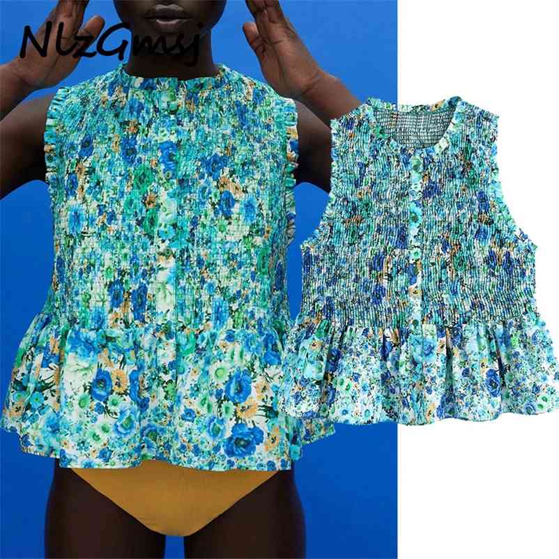 Blouse Women Flower Pring Single Breasted Comfortable Casual Shirt Sleeveless Spring Summer Fashion 04 210628, As picture
Blouse Women Flower Pring Single Breasted Comfortable Casual Shirt Sleeveless Spring Summer Fashion 04 210628, As picture