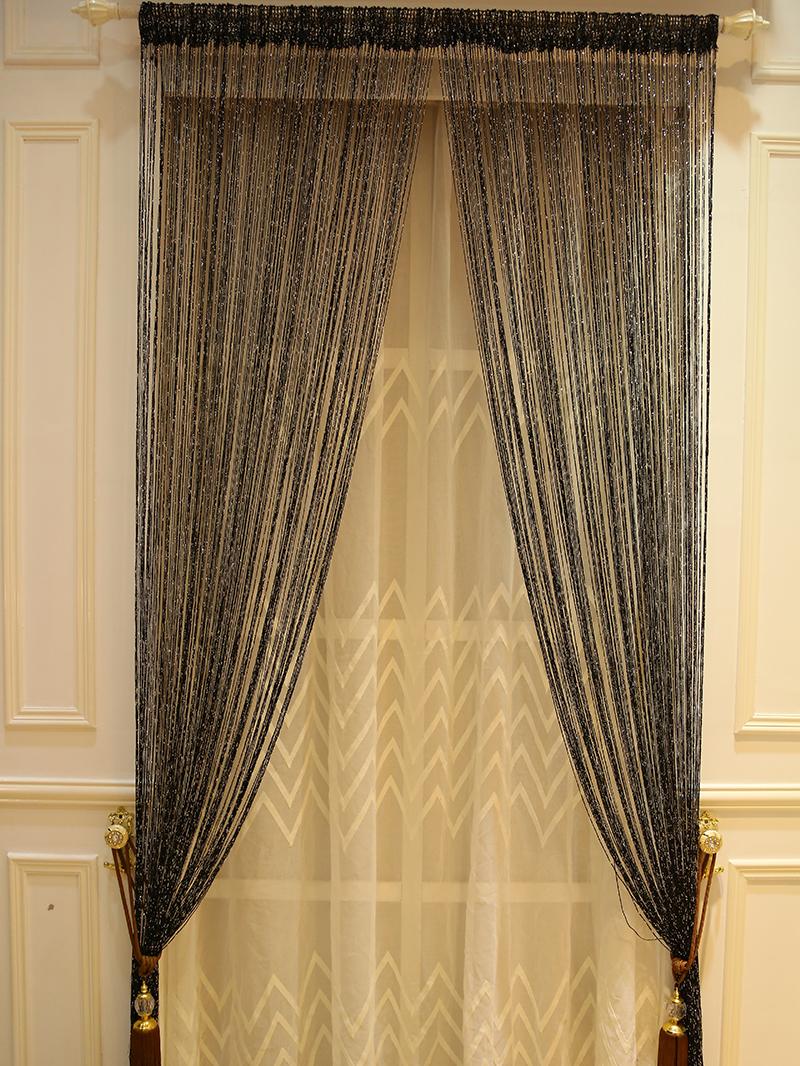 ZiDeTang Flat Dense Glitter Fringe Tassel Polyester Door Curtain Deco String Room Divider Curtain Panel Window Screen Blin, White
ZiDeTang Flat Dense Glitter Fringe Tassel Polyester Door Curtain Deco String Room Divider Curtain Panel Window Screen Blin, White