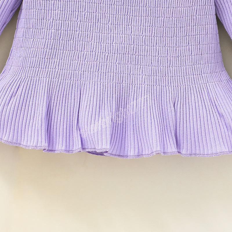Baby Girls Clothing Set Brace Tops+Trousers Fall Kids Boutique Clothes 0-2T Infant Toddlers Long Sleeves Suits Fashion