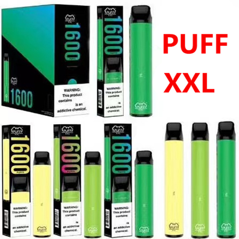 PUFF XXL Disposable Device 1600+ Puffs 20 Colors 6.5mL vaporizer cartridges Puff Bar Plus Xtra E Cigarette Vape Pen
PUFF XXL Disposable Device 1600+ Puffs 20 Colors 6.5mL vaporizer cartridges Puff Bar Plus Xtra E Cigarette Vape Pen