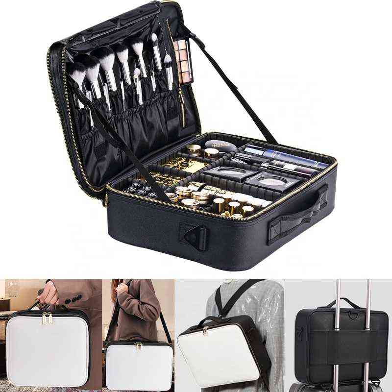 NXY cosmetic bags Professional Makeup Bag Waterproof Make Up for Travel Large Cosmetic Storage 220124
