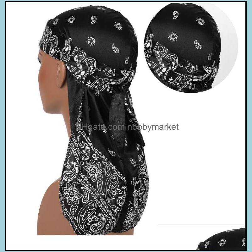 Bandanas Scarves & Wraps Hats, Gloves Fashion Aessories Premium Men Silk Durag Paisley Design Printing Silky Durags Long Straps Headwear Hea
Bandanas Scarves & Wraps Hats, Gloves Fashion Aessories Premium Men Silk Durag Paisley Design Printing Silky Durags Long Straps Headwear Hea