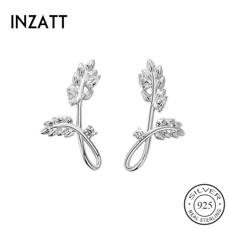 Stud INZAReal 925 Sterling Silver Zircon Plant Earring For Fashion Women Party Cute Fine Jewelry Minimalist Accessories
Stud INZAReal 925 Sterling Silver Zircon Plant Earring For Fashion Women Party Cute Fine Jewelry Minimalist Accessories