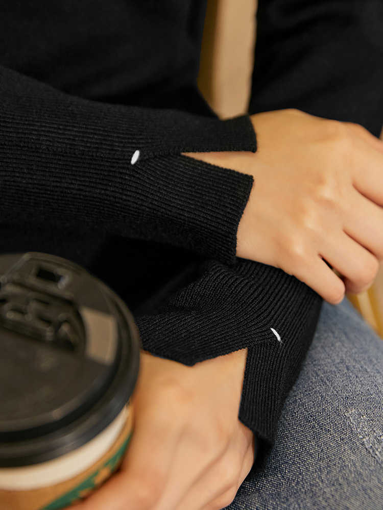 Minimalism Autumn Winter Women's Sweater Caual Solid Slim Fit Turtleneck Female Pullover Tops 12040601 210527