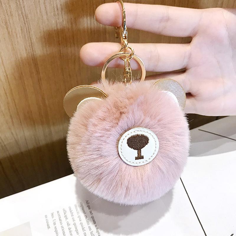 Keychains Fashion Cute Bear Hairball For Girls Boy Fluffy Fake Animal Fur Ball Key Chain Charm Women Bag KeyRings Gifts
Keychains Fashion Cute Bear Hairball For Girls Boy Fluffy Fake Animal Fur Ball Key Chain Charm Women Bag KeyRings Gifts