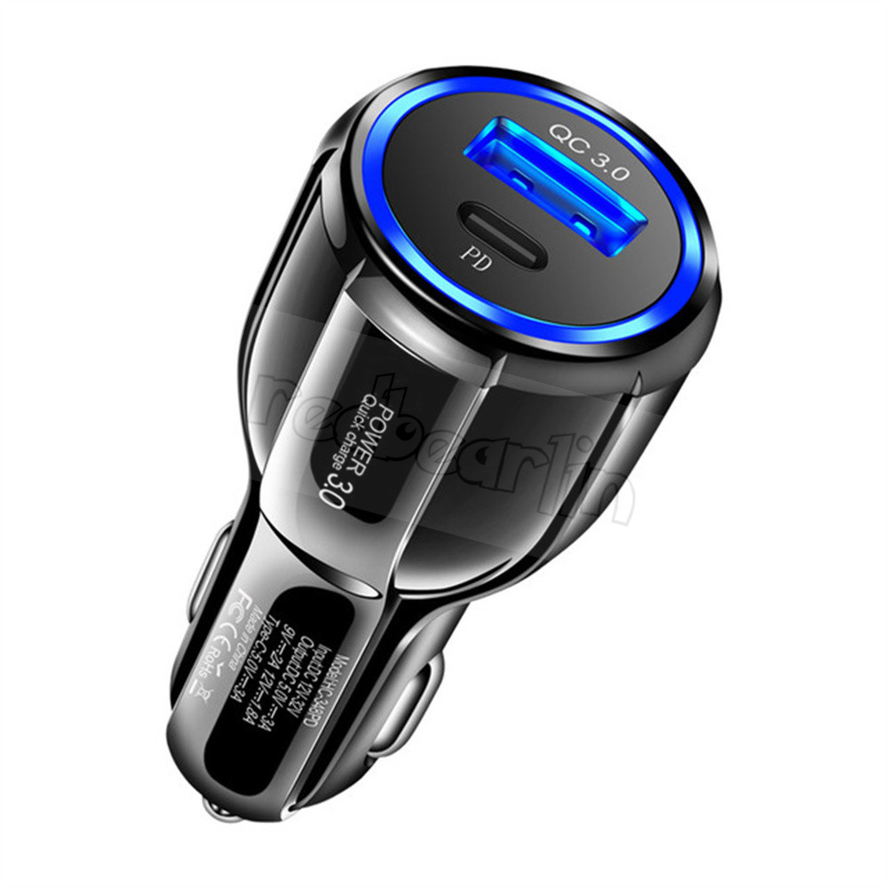 30W 18W Fast Quick Chargers PD USb-C Type c QC3.0 Car Charger Auto Power Adapters For IPhone 7 8 11 12 13 14 Pro max Samsung S20 S21 S22 htc android p