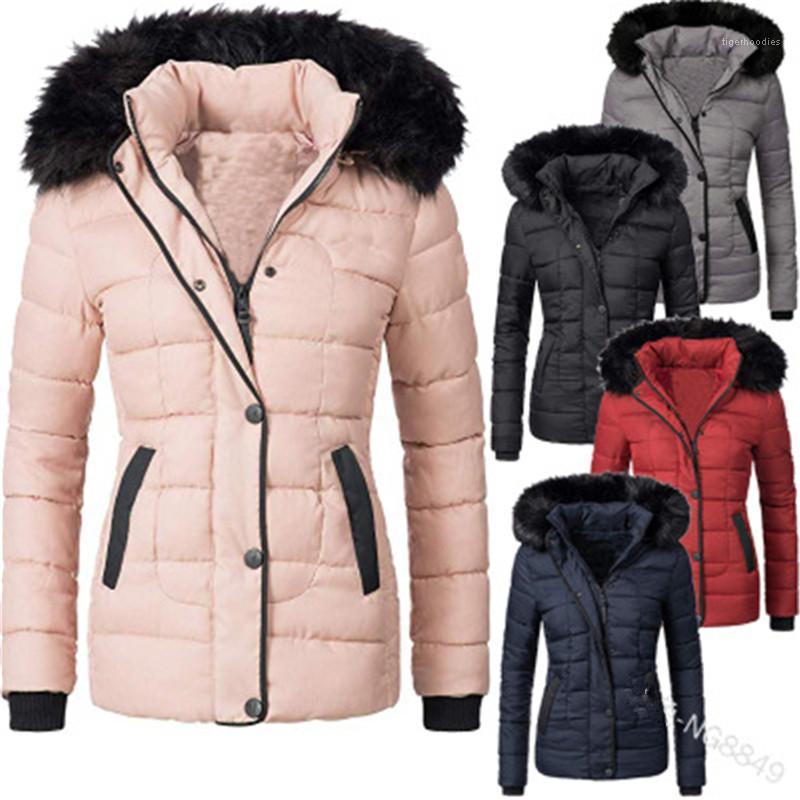 Female Zipper Button Casual Slim Outerwear Women Solid Color Cotton Coat Fashion Trend Fur Collar Long Sleeve Hooded Jackets Designer Winter, Pink
Female Zipper Button Casual Slim Outerwear Women Solid Color Cotton Coat Fashion Trend Fur Collar Long Sleeve Hooded Jackets Designer Winter, Pink