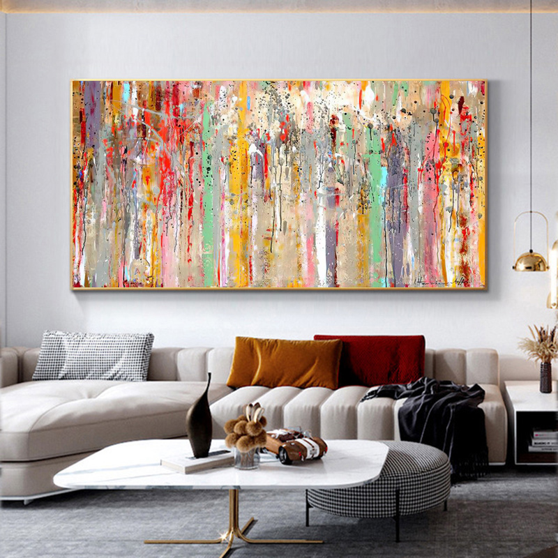 Abstract Art Colorful Canvas Prints Modern Home Decor Wall Art Pictures For Living Room Indoor Decorations Wall Painting Cuadros