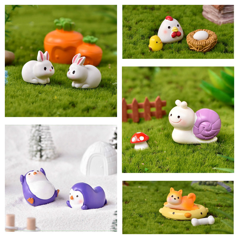 3PCS Set Animals Miniatures Fairy Garden Decorations DIY Material Mini Resin Handicraft Moss Terrarium Gardening Accessory Fox Rabbit Pig Cat
3PCS Set Animals Miniatures Fairy Garden Decorations DIY Material Mini Resin Handicraft Moss Terrarium Gardening Accessory Fox Rabbit Pig Cat