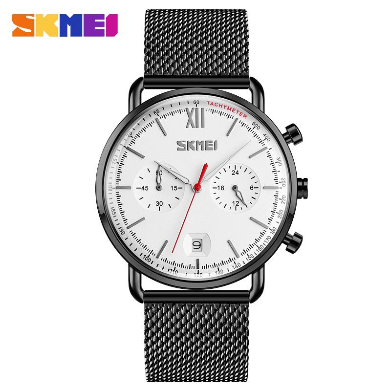 Wristwatches SKMEI Fashion Men Quartz Watches Steel Bracelet Dress Women Stopwatch Couple Clock 3D Curved Glass 24 Hour Dial Luminous Pointe, Black
Wristwatches SKMEI Fashion Men Quartz Watches Steel Bracelet Dress Women Stopwatch Couple Clock 3D Curved Glass 24 Hour Dial Luminous Pointe, Black