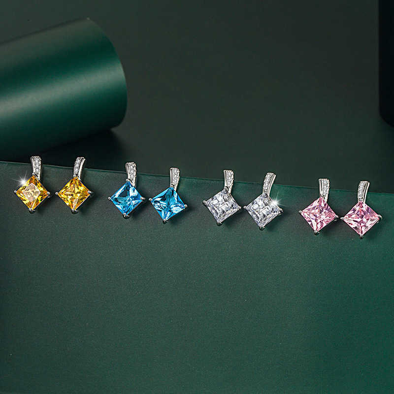 S925 Silver Needle Micro-inlaid Yellow Diamond Princess Kan Earrings Color Treasure Pink Diamond Earrings
S925 Silver Needle Micro-inlaid Yellow Diamond Princess Kan Earrings Color Treasure Pink Diamond Earrings