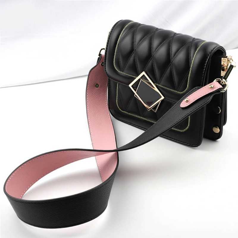 Wide Crossbody Bag Strap Adjustable DIY Replacement PU Leather Shoulder Strap for Handbags Purse Bag Accessories 5 Colors 210624