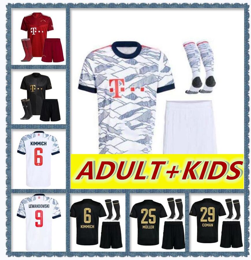Mens + Kids Kit with socks 21 22 soccer jerseys boys sets LEWANDOWSKI SANE GORETZKA bAyerN MULLER DAVIES full set suits football shirt muNic, Black;yellow
Mens + Kids Kit with socks 21 22 soccer jerseys boys sets LEWANDOWSKI SANE GORETZKA bAyerN MULLER DAVIES full set suits football shirt muNic, Black;yellow