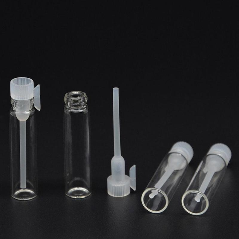 50pcs/set Empty Mini Glass Bottle Perfume Small Sample Liquid Perfume Test Laboratory Fragrance Vials Trial Tube Bottle Bot S0R4