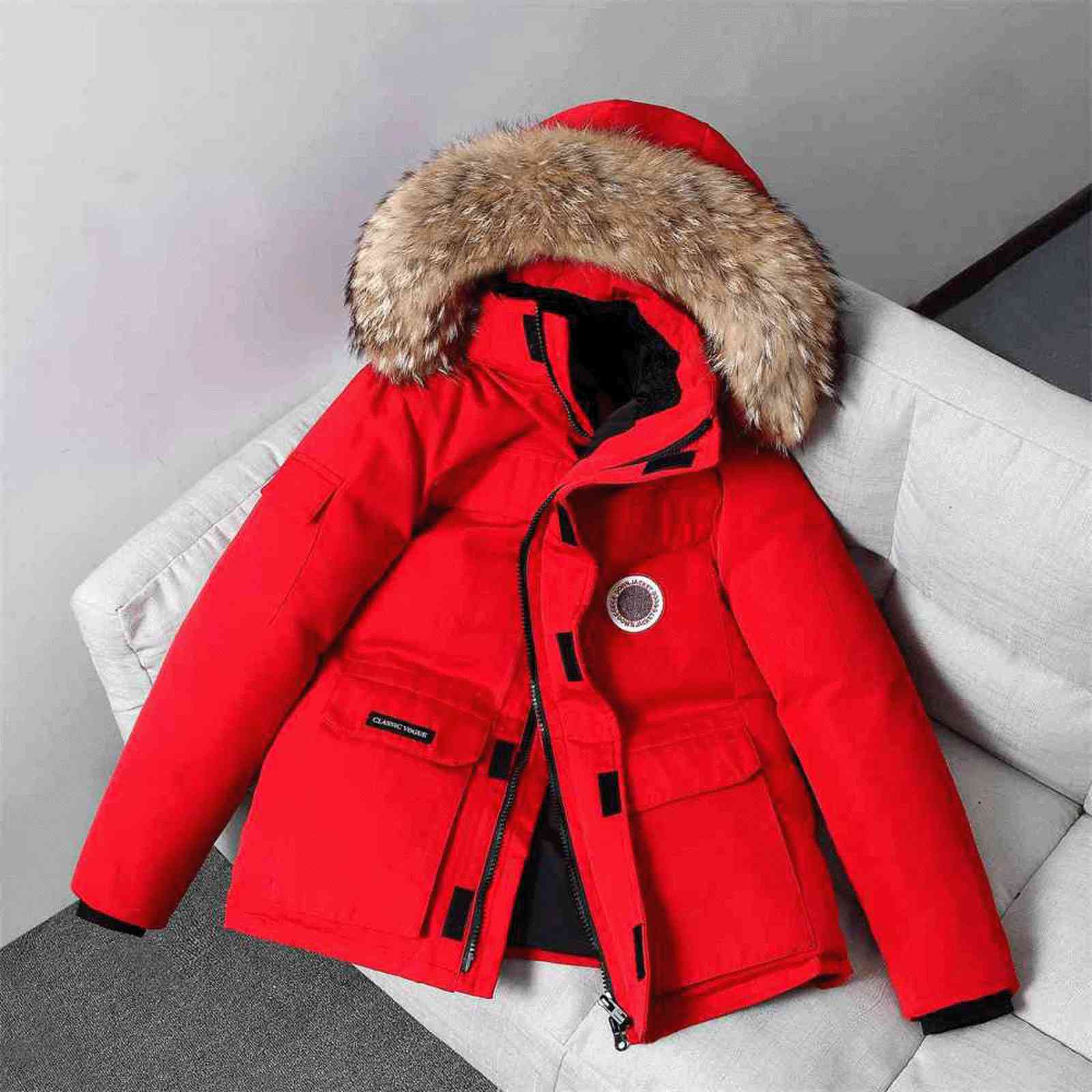 Winter Purchase Fashion Canadian Map Table Goode Couple Outdoor Work Clothes Down Jacket Men's Trend Wool Collar Thickened Goose S -3xl, Black
Winter Purchase Fashion Canadian Map Table Goode Couple Outdoor Work Clothes Down Jacket Men's Trend Wool Collar Thickened Goose S -3xl, Black
