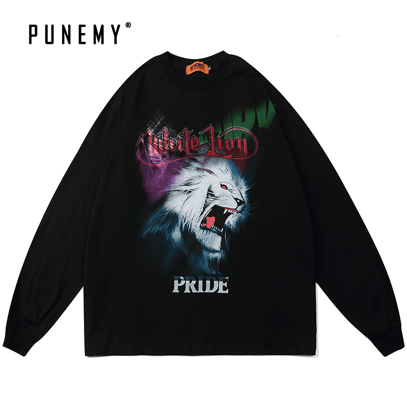 2021 t Shirt Harajuku Long Sleeve Oversize Tshirt Autumn New Cotton Hip Hop Streetwear Lion Pattern Men Clothing T-shirt V8w4, White
2021 t Shirt Harajuku Long Sleeve Oversize Tshirt Autumn New Cotton Hip Hop Streetwear Lion Pattern Men Clothing T-shirt V8w4, White
