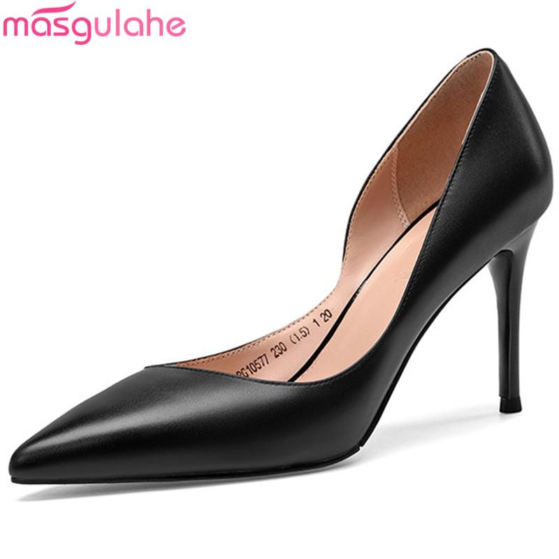 Masgulahe fashion spring autumn shoes woman 2021 shallow pumps women shoes genuine leather elegant high heels prom, White
Masgulahe fashion spring autumn shoes woman 2021 shallow pumps women shoes genuine leather elegant high heels prom, White