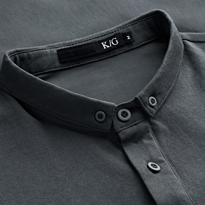 KUEGOU 100%Cotton Men's polo shirt short sleeve slim shirt lapels poloshirt summer fashion polo shirt men Top plus size RT-9534 210308