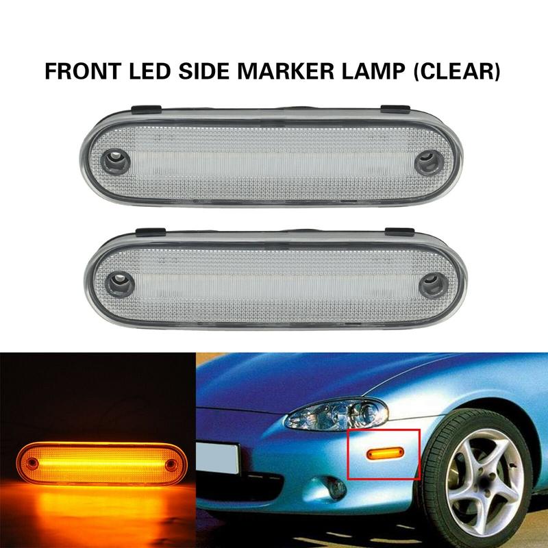 Car LED Side Marker Light Turn Signal Lamp For Miata MX-5 Clear 1990-2005 Emergency Lights
Car LED Side Marker Light Turn Signal Lamp For Miata MX-5 Clear 1990-2005 Emergency Lights