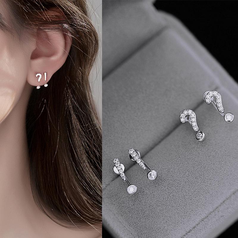 Stud Earrings For Women Exclamation Mark Question Zircon 925 Sterling Silver Trendy 2021 Jewelry Wholesale
Stud Earrings For Women Exclamation Mark Question Zircon 925 Sterling Silver Trendy 2021 Jewelry Wholesale