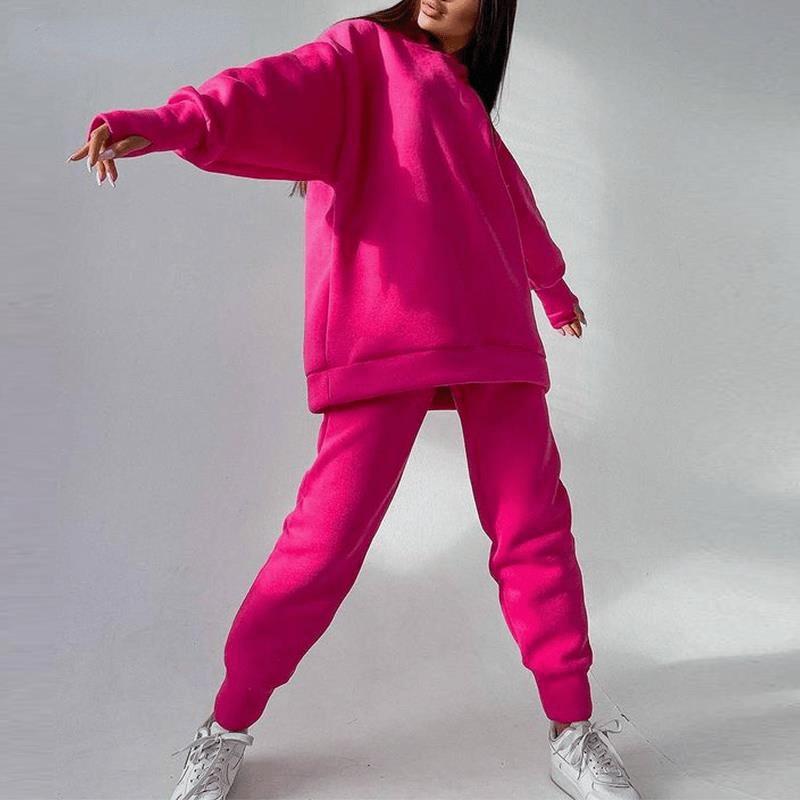 Women's Two Piece Pants 2021 Autumn Women Fleece Hooded Tracksuit Set Female Casual Oversized Hoodies Jogger Sets Lady Sportswear Suit, White
Women's Two Piece Pants 2021 Autumn Women Fleece Hooded Tracksuit Set Female Casual Oversized Hoodies Jogger Sets Lady Sportswear Suit, White