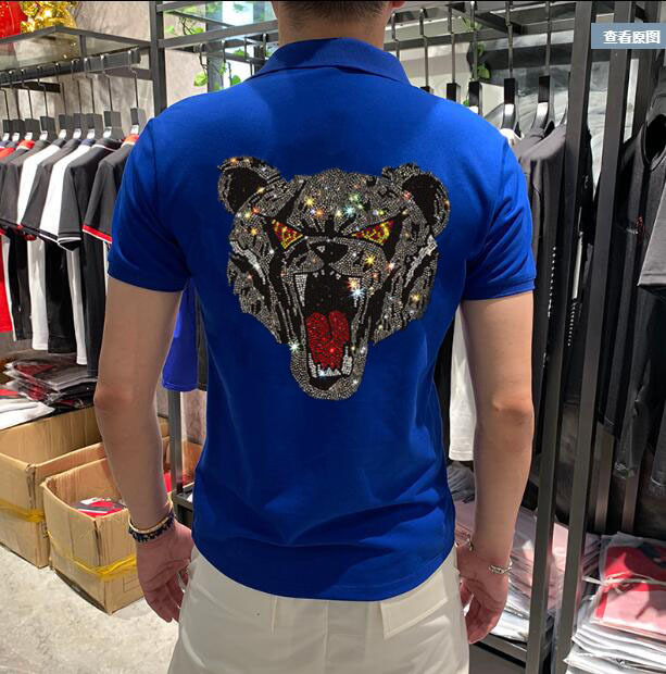 2021 New High Quality Tops&tees Men's Business Men Brands Shirts Hot Drill Turn-down Collar Mens Polo Shirt Tp7b, As picture shown
2021 New High Quality Tops&tees Men's Business Men Brands Shirts Hot Drill Turn-down Collar Mens Polo Shirt Tp7b, As picture shown