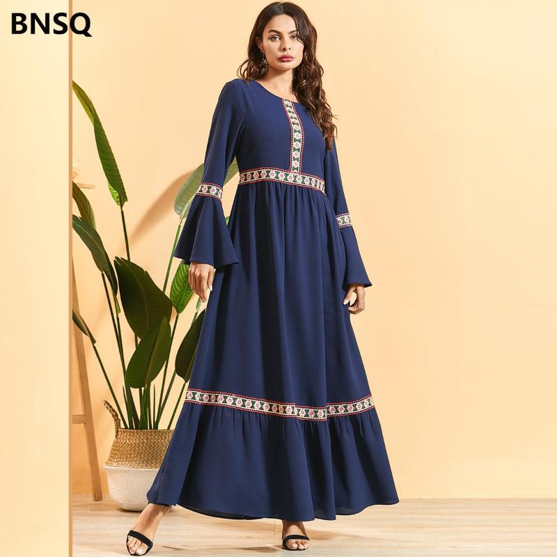 Casual Dresses Muslim Women BOHO Maxi Dress Long Adult Fashion Robe Musulmane Turkish Dubai High Waist Sleeve Abaya Plus Size, Blue
Casual Dresses Muslim Women BOHO Maxi Dress Long Adult Fashion Robe Musulmane Turkish Dubai High Waist Sleeve Abaya Plus Size, Blue