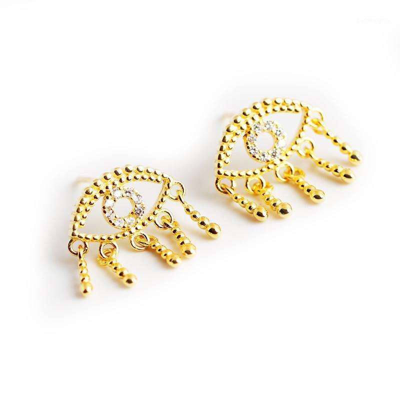 Stud Eetie Genuine 100% 925 Sterling Silver Jewelry Mini Diamond Evil Eyes Earring Pendant Earrings For Women Brincos Feminino, Golden;silver
Stud Eetie Genuine 100% 925 Sterling Silver Jewelry Mini Diamond Evil Eyes Earring Pendant Earrings For Women Brincos Feminino, Golden;silver