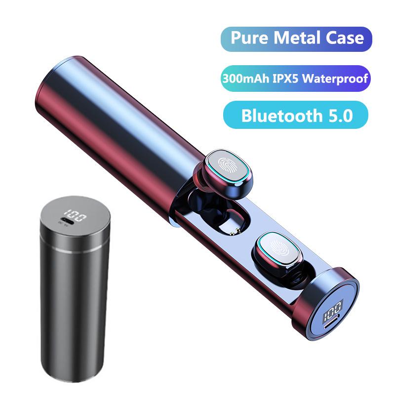 TWS Bluetooth Earphone 5.0 Wireless Headphones Waterproof Earbuds LED Display HIFI Sport Gaming Music Heasets With MIC, White
TWS Bluetooth Earphone 5.0 Wireless Headphones Waterproof Earbuds LED Display HIFI Sport Gaming Music Heasets With MIC, White
