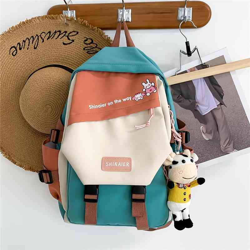 Backpack women's new 2021 summer outdoor sports backpack Oxford cloth Korean version junior high school leisure schoolbag, Red {without pendant}
Backpack women's new 2021 summer outdoor sports backpack Oxford cloth Korean version junior high school leisure schoolbag, Red {without pendant}