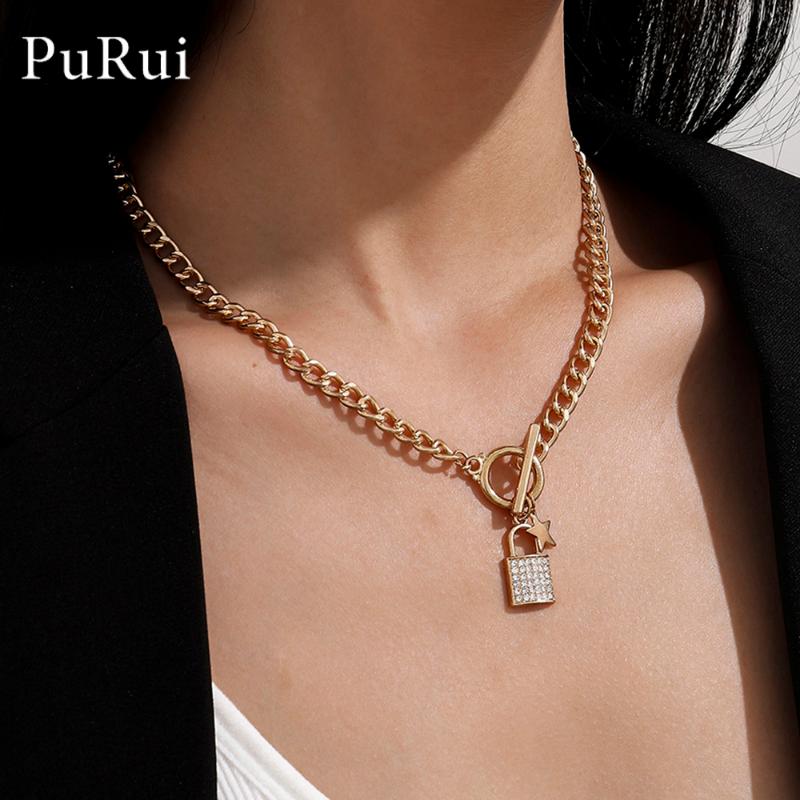 Pendant Necklaces 2021 Punk Rock Lock Choker Necklace Women Buckle Toggle Clasp Padlock Star Moon Carved Coin For
Pendant Necklaces 2021 Punk Rock Lock Choker Necklace Women Buckle Toggle Clasp Padlock Star Moon Carved Coin For