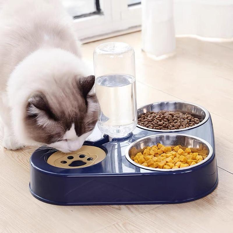 Cat Bowls & Feeders Pet Bowl Automatic Dog Feeder 500ML Water Bottle Food Stainless Steel Double 3 Accessories
Cat Bowls & Feeders Pet Bowl Automatic Dog Feeder 500ML Water Bottle Food Stainless Steel Double 3 Accessories